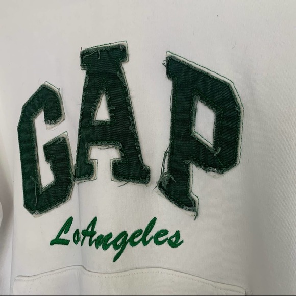 VINTAGE GAP LA STORE EXCLUSIVE LOS ANGELES EMBROIDERED HOODIE MENS SIZE SMALL - Picture 3 of 6